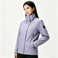 伯希和 原石系列 冲锋衣三合一 男女春秋户外防风 保暖 暮山紫