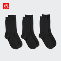 优衣库 袜子/3双装女装26春夏新款482720 487087 487087/09黑色 M /L/24~26 cm