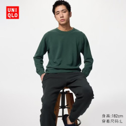 优衣库 高弹力休闲套装/长袖男装486481 58 深绿色 XS