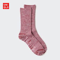 优衣库 HEATTECH袜子女装488962 15 珊瑚红色 M /L/24～26 cm