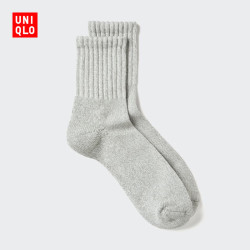 优衣库 HEATTECH袜子男装/中筒袜486957 03 灰色 M /L/27～29 cm