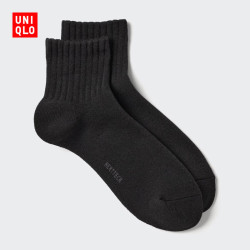 优衣库 HEATTECH袜子男装479555 479555/09黑色 S /M/25～27 cm