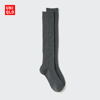 优衣库 HEATTECH高筒袜女装袜子480732 487142 487142/08深灰色 M /L/24～26 cm