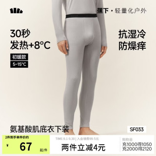 蕉下 保暖裤男士秋裤秋冬抗寒打底裤透气吸汗抗静电 初暖SF033