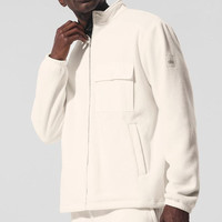 Alo yoga Polar Fleece Ridge Full Zip Jacket - Ivory