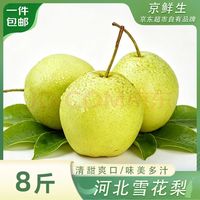 京鲜生 河北雪花梨 净重8斤 单果250g+ 生鲜水果 源头直发 包邮