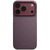 PITAKA iPhone 18 Pro Max 磁吸凯夫拉 属于蓝的红 手机壳