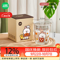 满朝佳 LINE FRIENDS玻璃杯家用咖啡牛奶喝水杯新款礼物网红杯子 CONY款-玻璃杯400ml