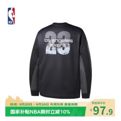 NBA 官方库里/詹姆斯球场生活系列男女秋冬季跑步宽松运动休闲长袖T恤