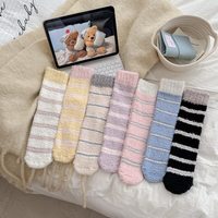 红糖年糕 珊瑚绒袜子毛绒袜睡眠袜 2双装