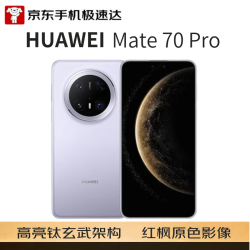 华为 Mate 70 Pro 鸿蒙NEXT先锋版 风信紫 12GB+512GB 手机