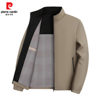 皮尔·卡丹 皮尔卡丹  2026新款上市 男士百搭外套  休闲夹克上衣爸爸装男士款 卡其色 M