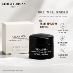 EMPORIO ARMANI ARMANI）黑钥匙面霜轻盈版 淡纹抗皱紧致充盈保湿生日礼物 黑钥匙面霜轻盈版5ml