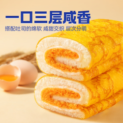 豪士 新品蛋皮吐司早餐面包速食营养代餐下午零食品