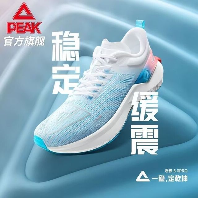 匹克 态极5.0PRO跑鞋新款竞速减震耐磨运动鞋专业网面透气跑步鞋男