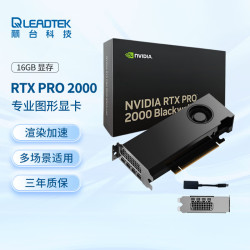 丽台 NVIDIA RTX PRO 2000 Blackwell 16GB GDDR7 ECC 专业显卡 光线追踪 AI加速计算 图形渲染