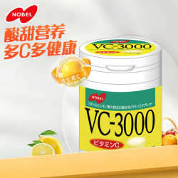 NOBEL 日本进口休闲零食糖果 VC-3000维生素含片柠檬味150g