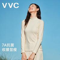 VVC 打底衫女保暖御寒秋冬修身长袖线衫内搭针织衫上衣 摩卡米（抗菌蛋白衣） M
