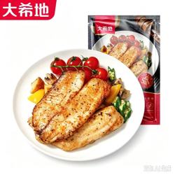大希地 大口吃才过瘾: 蒜香鱼排 400g/2袋 无骨去刺 细腻爽滑
