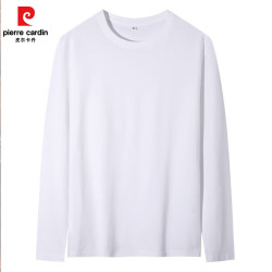 皮尔·卡丹 皮尔卡丹（pierre cardin）男士长袖精流棉T恤 （任选2件）