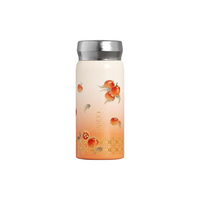 格米 苏绣好柿连连纯钛保温杯 好柿橙霜 210ml