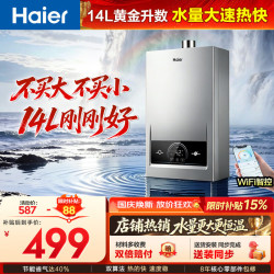 海尔 Leader JSQ28-14MODELDU1 天然气 14L 燃气热水器
