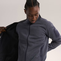 始祖鸟 Covert Cardigan 男款 柔软保暖抓绒开衫 深灰