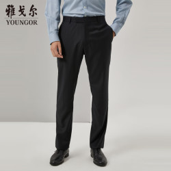 雅戈尔 套西裤子男西服裤西装裤西裤羊毛材质秋冬季保暖 深蓝 29 165/72A
