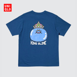 优衣库 Dragon Quest UT 印花短袖T恤 藏青色 XL