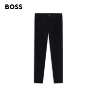BOSS 男士含羊毛直筒休闲裤 深蓝色 XL