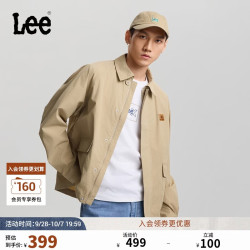 Lee 26新品舒适版翻领插肩袖卡其色男长袖工装夹克外套 卡其色 XL