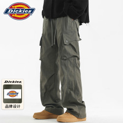 Dickies 工装裤男秋冬季裤子男士休闲裤男美式阔腿裤潮牌宽松直筒长裤