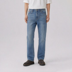 Wrangler 男式牛仔裤百搭时尚春夏牛仔裤 中蓝色