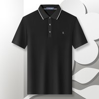 88VIP：梦特娇 [进口伊力特]梦特娇夏季男士polo衫针织短袖轻奢T恤冰感丝滑透气J