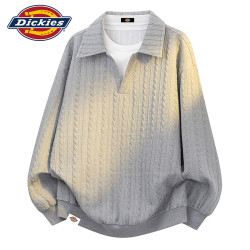 Dickies 卫衣男士外套男装秋冬季Polo领宽松套头休闲上衣服