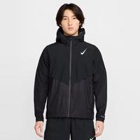 耐克 春秋季 跑步健身训练男子 连帽梭织拉链夹克外套  stormfit