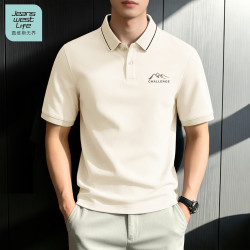 JEANSWEST LIFE 真维斯无界男polo衫2026新款夏季翻领男士短袖商务休闲宽松衣服男