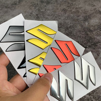 S车标志适用铃木摩托车油箱3D立体贴纸SUZUKI字母GSX250R踏板贴花