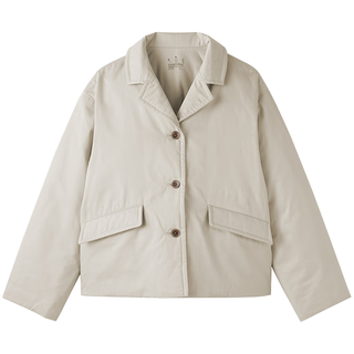 MUJI 無印良品 BD12GA6S 木棉混纺夹克 象牙色 M