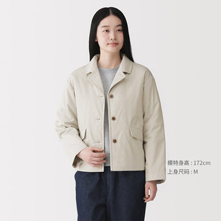 MUJI 無印良品 BD12GA6S 木棉混纺夹克 象牙色 M