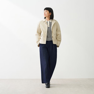 MUJI 無印良品 BD12GA6S 木棉混纺夹克 象牙色 M