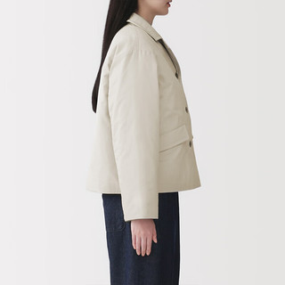 MUJI 無印良品 BD12GA6S 木棉混纺夹克 象牙色 M