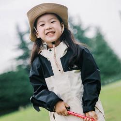 骆驼 儿童冲锋衣三合一男童女童冲锋衣户外防水外套