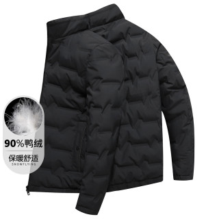 雪中飞 90%鸭绒男式羽绒服秋冬轻商务保暖舒适百搭立领男士羽绒外套
