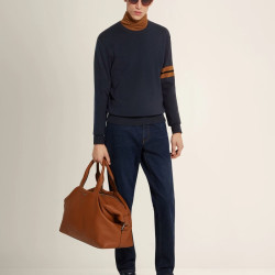 Ermenegildo Zegna Zegna杰尼亚男装HighPerformance户外羊毛圆领长袖上衣运动衫针织衫 海军蓝 48 (S/M)偏大一码