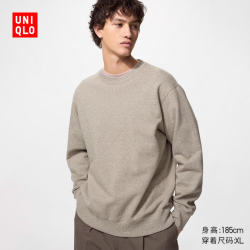 优衣库 卫衣/长袖男装女装/运动衫486117 34 驼色 XL