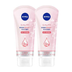 妮维雅 晶纯焕亮泡沫氨基酸洗面奶100ml*2支