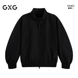 GXG 26夏新品GXG男装 中廓哈灵顿立领后领精致小标休闲通勤夹克外套男