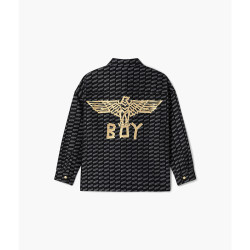BOY LONDON BOYLONDON秋季情侣款外套满印潮流长袖衬衫N21900
