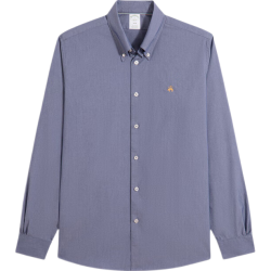 Brooks Brothers 男士秋季修身牛津纺纽扣领logo经典长袖衬衫